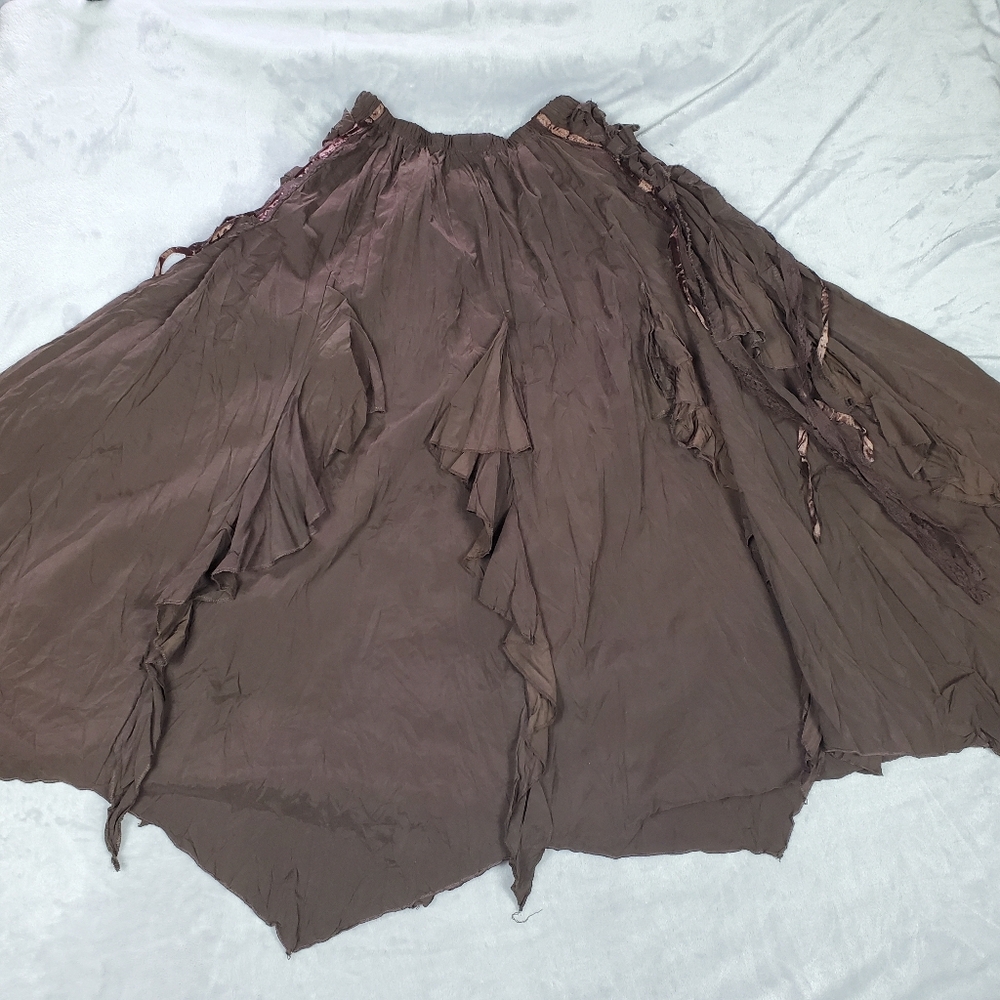 Tree Bark Maxi Skirt By The Pyramid Collection, Size S